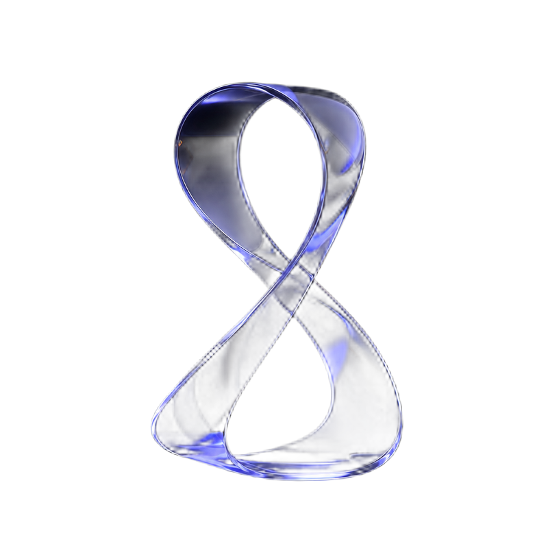 Abstract 3D decorative element